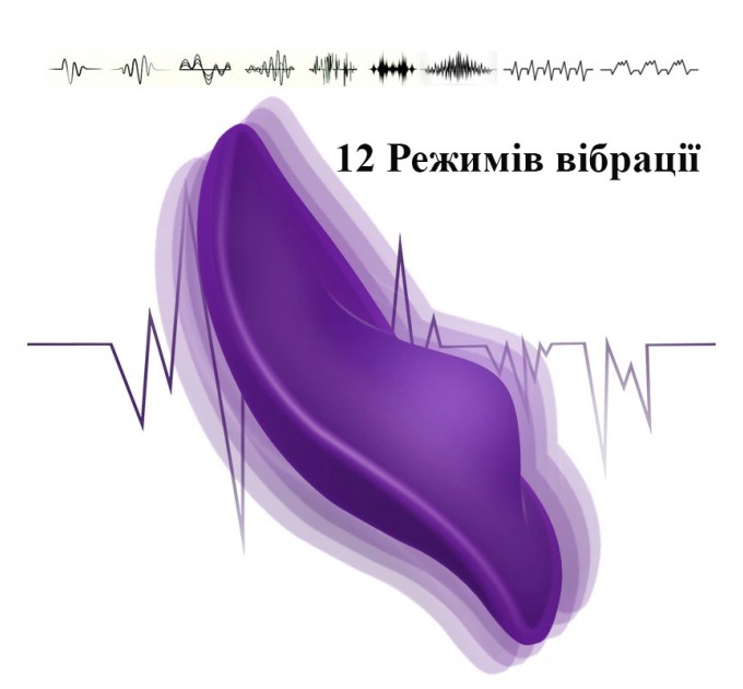 Рельефный вибратор We Love в трусики для клиторальной стимуляции 12 режимов USB