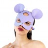 Кожаная маска зайки Art of Sex Mouse Mask Лавандовый