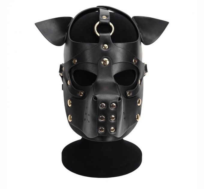 Неопреновая маска Puppy Face Leather Dog Mask Black Bdsm4u