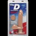 Фаллоимитатор Doc Johnson The D - Perfect D - Vibrating 7 Inch With Balls - ULTRASKYN, диаметр 4,5см