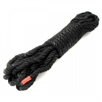 Веревка для связывания Bdsm4u черная шелковая Special Silk Rope 10 метров