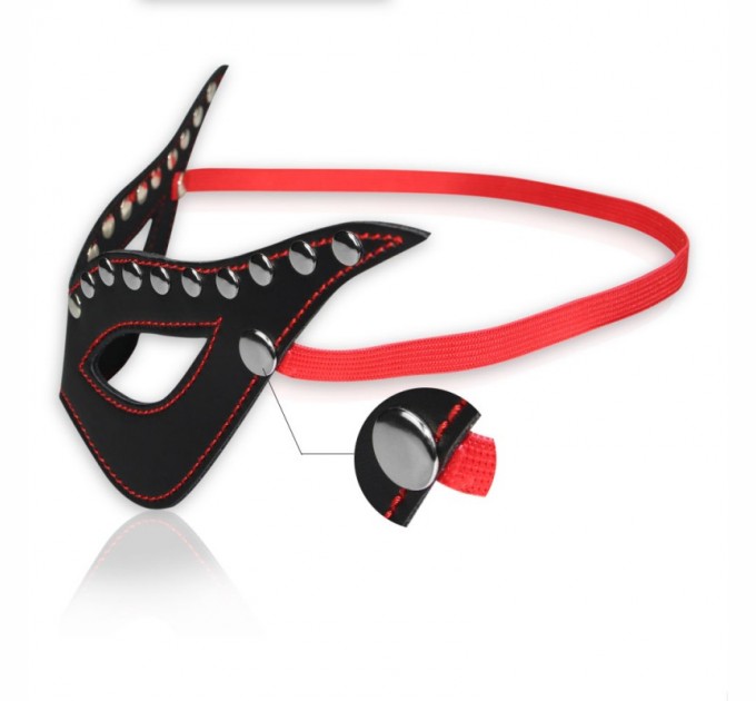 Кожаная фетиш маска Lovetoy Bondage Fetish Masquerade Mask