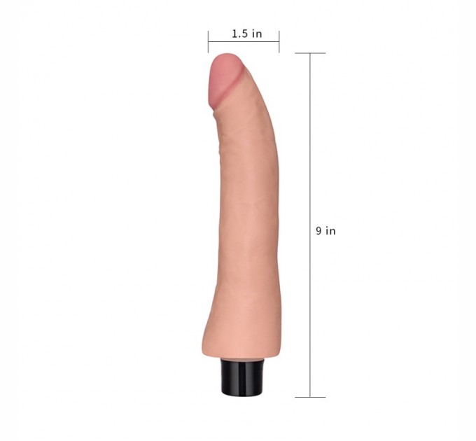 Реалистичный вибратор Lovetoy Real Softee Vibrating Dildo 9.0