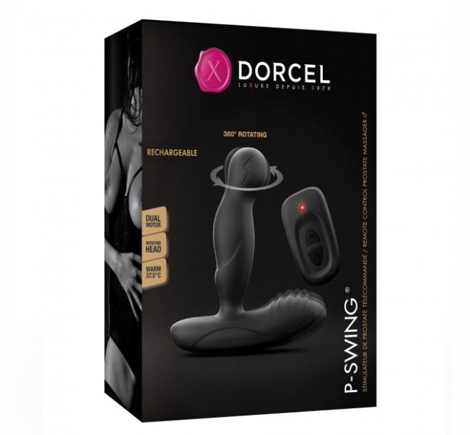 Массажеры простаты Dorcel P-Swing с вращающейся головкой, пультом ДУ и подогревом