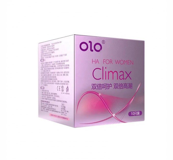 Презервативы Olo CLIMAX с точками с гиалуроновой кислотой 10 шт