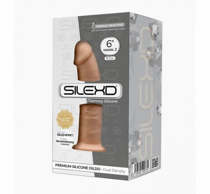 Фаллоимитатор SilexD Robby Flesh Model 2 size 6in двухслойный, силикон+Silexpan, диаметр 3,3см