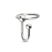 Уретральная вставка с кольцом Sinner Gear Unbendable - Sperm Stopper Solid диаметр кольца 3.2см