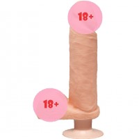 Фаллоимитатор Doc Johnson The D - Perfect D - Vibrating 8 Inch With Balls (SO1579)