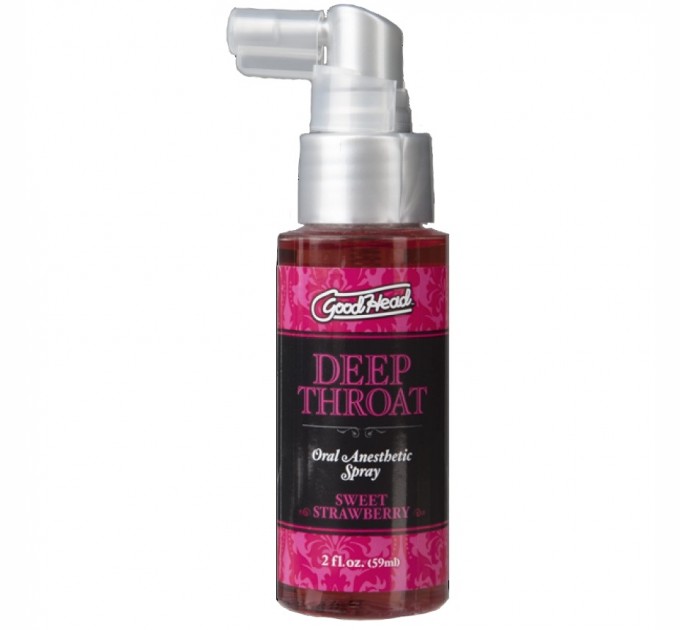 Спрей для минета со вкусом клубники Doc Johnson GoodHead Deep Throat Spray Sweet Strawberry 59 мл (SO2801)