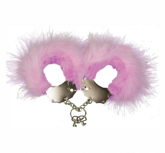 Наручники с розовой отделкой Adrien Lastic Handcuffs Pink (AD30301)