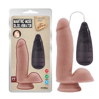 Фибратор на присоске и пультом Mantric Muse Dildo Vibrator Flesh Chisa