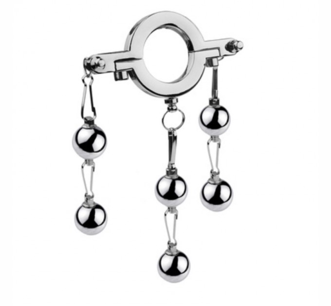 Кольцо утяжелитель для мошонки с шариками Cock Ring With Weight Ball Bdsm4u