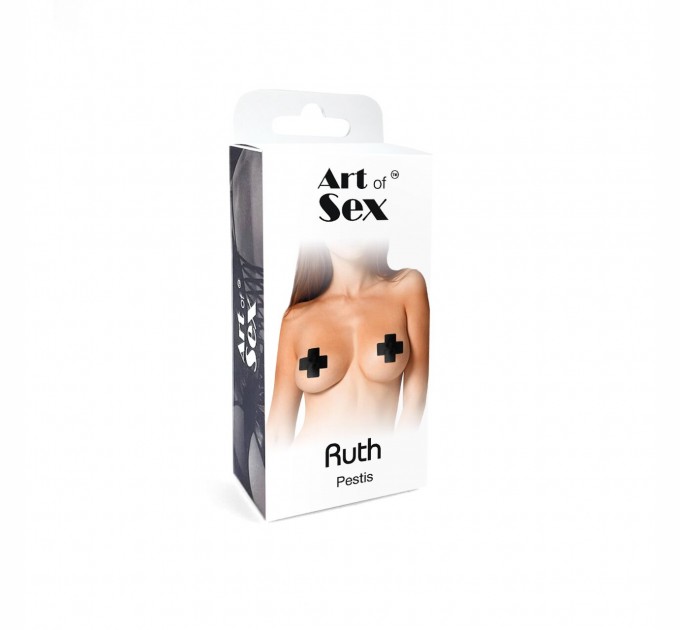 Сексуальные наклейки на грудь Art of Sex - Ruth. Черный