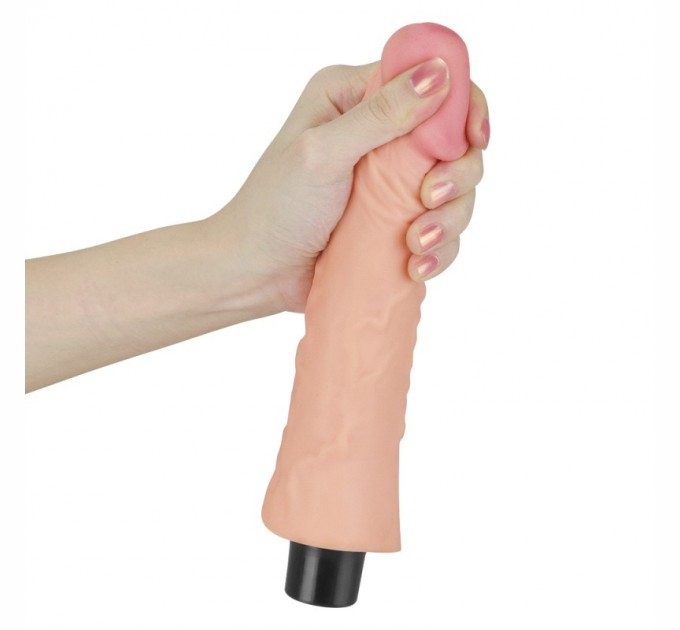 Реалистичный вибратор Lovetoy Real Softee Vibrating Dildo 8.0