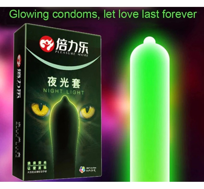 Люминесцентные (светящиеся) презервативы HBM Group 7 шт