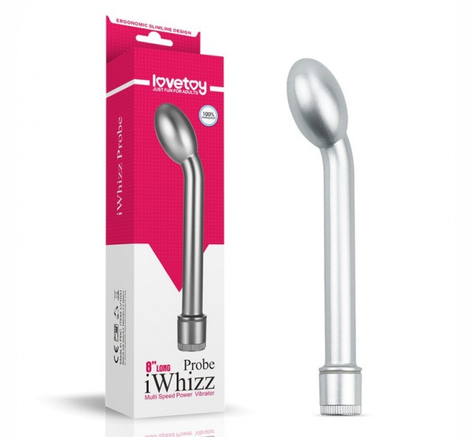 Стимулятор Lovetoy G-spot iWhizz Probe 21 см Серебро