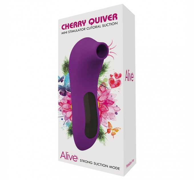 Недорогой вакуумный клиторальный стимулятор Alive Cherry Quiver