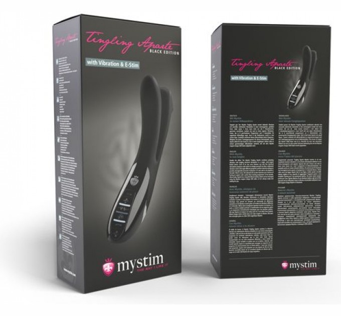 Вибратор с электростимуляцией Mystim Tingling Aparte eStim Black