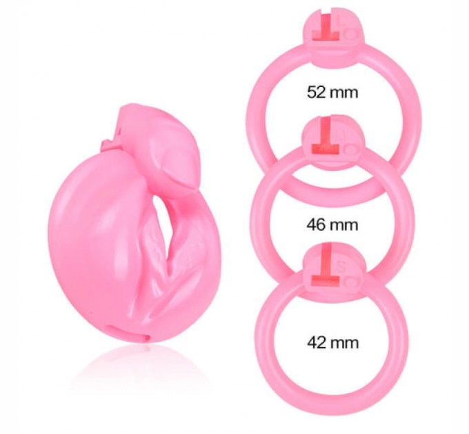 Пояс верности для мужчин Excited Finger Caress Chastity Device Pink Bdsm4u