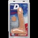 Фаллоимитатор Doc Johnson The D - Super D - 9 Inch With Balls - ULTRASKYN, диаметр 6,4см