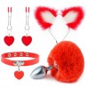 Красный нежный бдсм комплект Fur Sexy Kit Bdsm4u