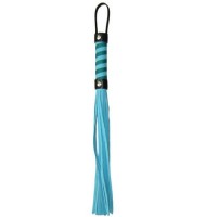 Строгая кожаная голубая плеть для ролевых игр Strict Leather Premium Flogger Bdsm4u