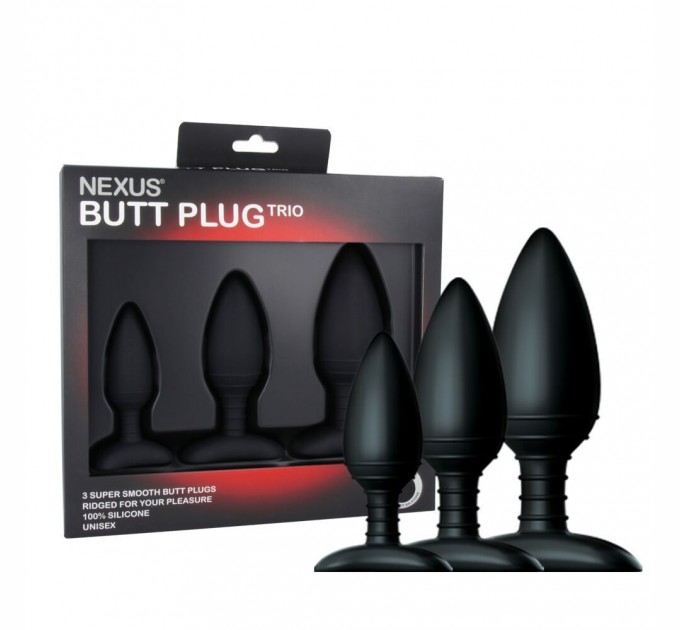 Набор анальных пробок Nexus Butt Plug Trio макс. диаметр 3см - 4см - 5см