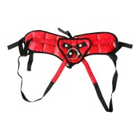 Трусы для страпона Sportsheets - SizePlus Red Lace Satin Corsette