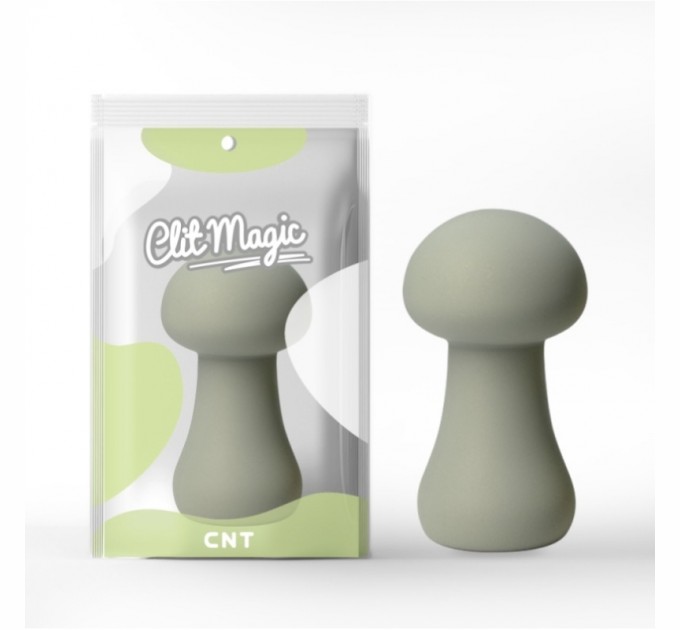 Вибростимулятор для женщин 3D Design Mushroom Gray Green Cnt