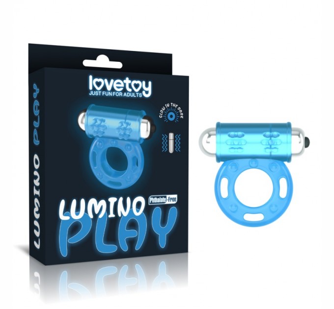 Вибрационное кольцо для пениса светящееся Lovetoy Lumino Play Vibrating Penis Ring