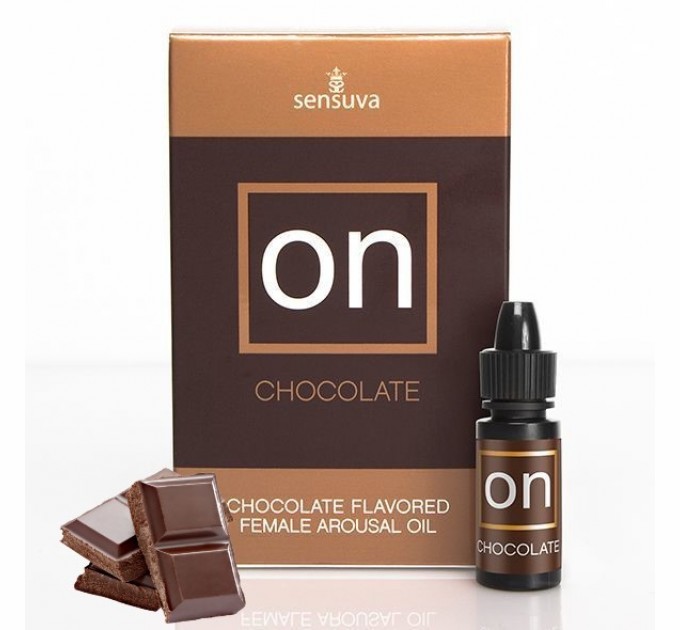 Возбуждающее масло со вкусом шоколада Sensuva - ON Arousal Oil for Her Chocolate 5 мл (SO3166)