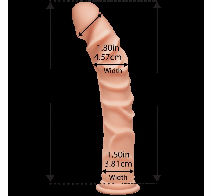 Фаллоимитатор Doc Johnson The D - Ragin D - 10 Inch Without Balls - ULTRASKYN, диаметр 3,8см