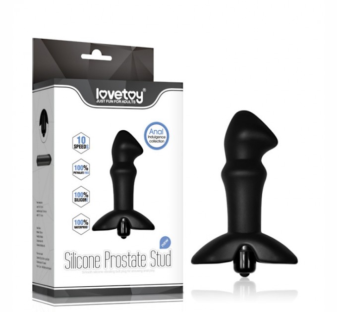 Водонепроницаемая силиконовая анальная игрушка Lovetoy Anal Indulgence Collection Prostate Stud