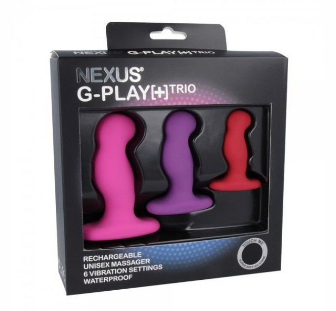 Набор вибромассажеров простаты Nexus G-Play Trio Plus макс диаметр 23-30-35см для новичков