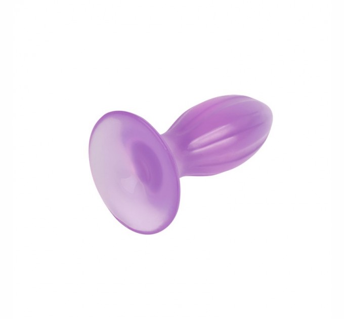Фиолетовая анальная пробка Chisa на присоске Butt Plug 4.8