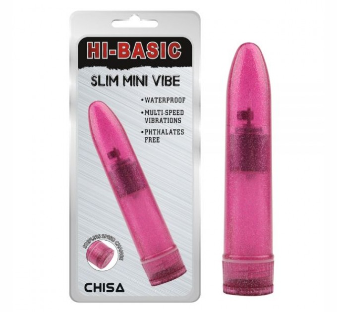 Пластиковый вибратор Chisa Розовый Slim Mini Vibe