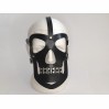 Кожаная маска Череп с полоской Scappa Черная М-55