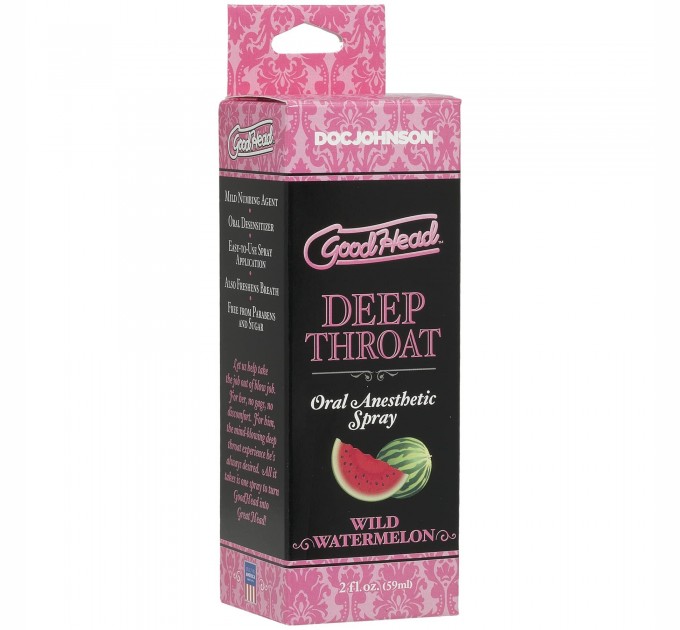 Спрей для глубокого минета Doc Johnson GoodHead DeepThroat Spray – Watermelon 59 мл