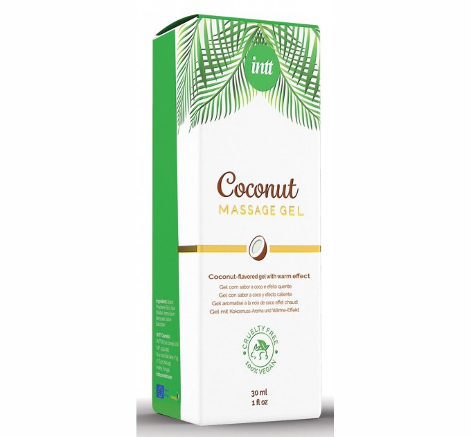 Массажный гель для интимных зон Intt Coconut Vegan 30 мл