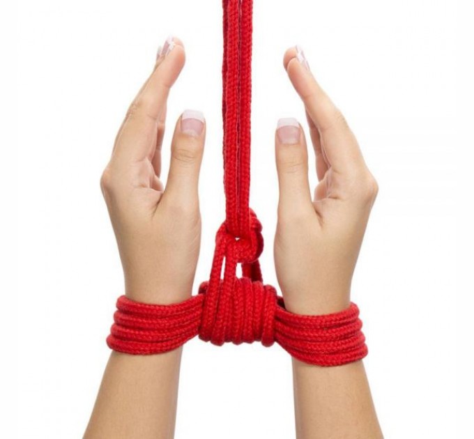 Красная веревка для связывания Lovetoy Fetish Bondage Rope, 10 метров