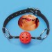 Красный дышащий кляп для рта Bdsm4u Breathable Ball Gag