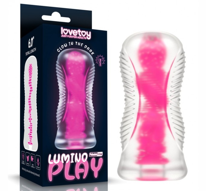 Мастурбатор для мужчин Lumino Play Masturbator Pink Glow 6.0