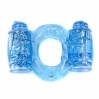 Эрекционное вибро кольцо BOYS of TOYS Vibrating Cock Ring Double Blue BS6700035