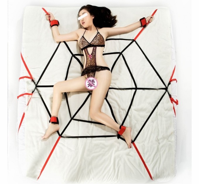 Комплект для фиксации на кровати Spider Web Restraint System Bdsm4u