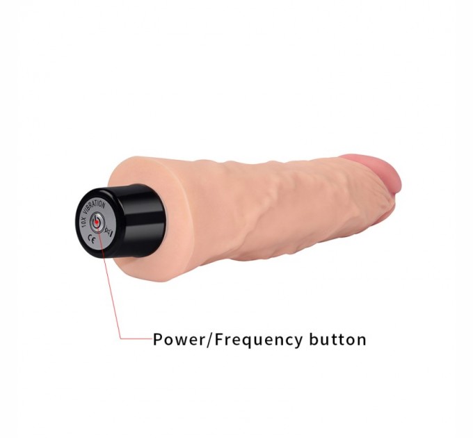 Реалистичный вибратор Lovetoy Real Softee Vibrating Dildo 8.0