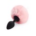 Силиконовая анальная пробка М Art of Sex - Silicone Bunny Tails Butt plug цвет Розовый, диаметр 3,5