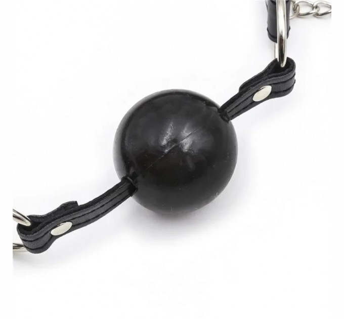 Кляп с зажимами для сосков Nipple Clamps Ball Gag Vscnovelty