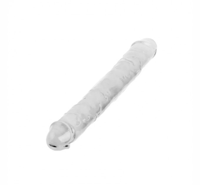 Фаллоимитатор двойной Mr. Rude Crystal Jellies Realistic Double-ended Dildo Clear 12.0 Vscnovelty