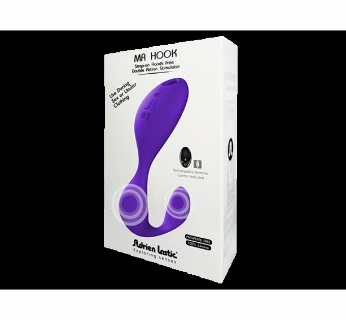 Вибратор под одежду Adrien Lastic Mr.Hook с пультом LRS