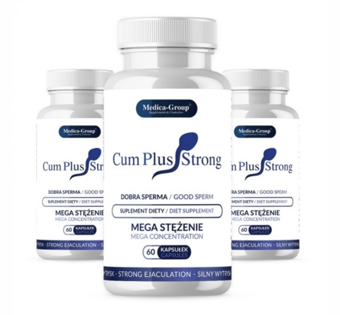 Препарат для увеличения количества спермы Cum Plus Strong Capsules 3x60шт Medicagroup